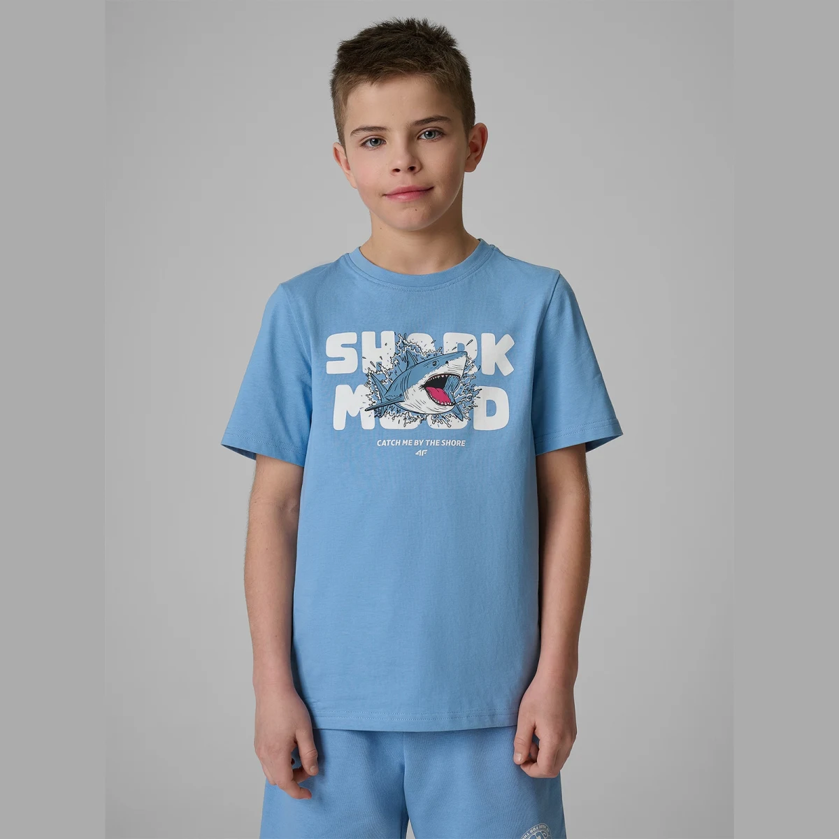Chlapecké regular tričko s potiskem - modré · záber 1