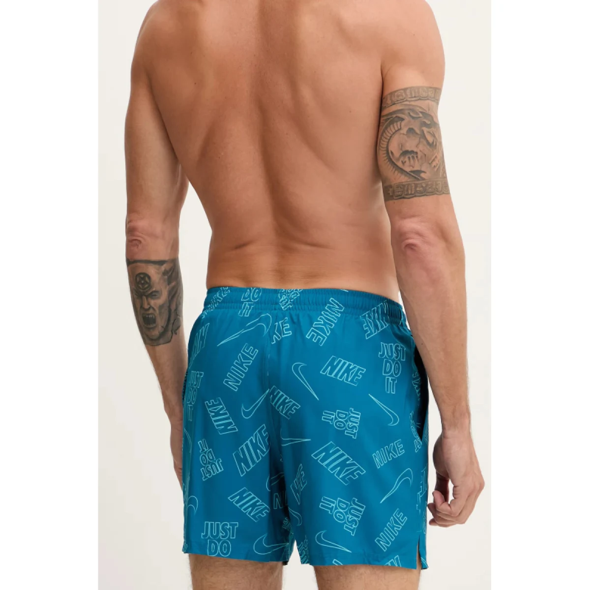 Férfi fürdőnadrág NIKE SWIM Breaker Tossed Logo 5 GREEN ABYSS · záber 4