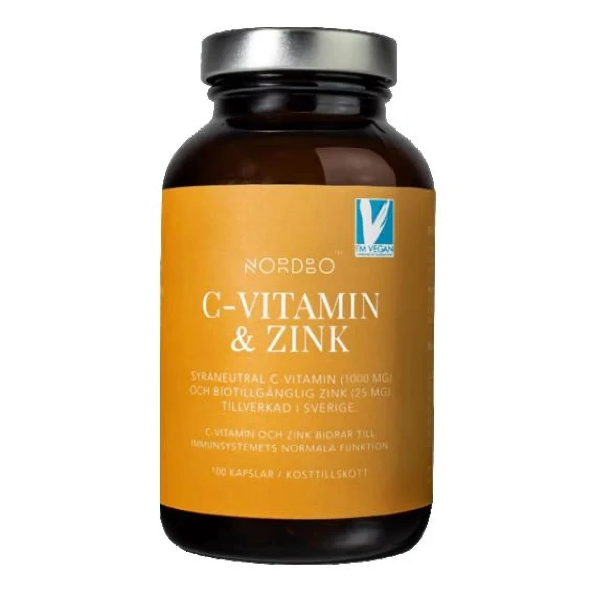 Nordbo Vitamin C Zinek 100 kapslí · záber 1