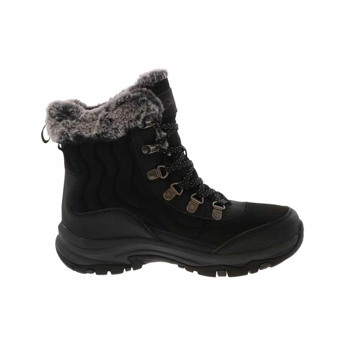 Dámske vysoké zimné topánky SKECHERS Trego Stormie WP W black black · záber 2