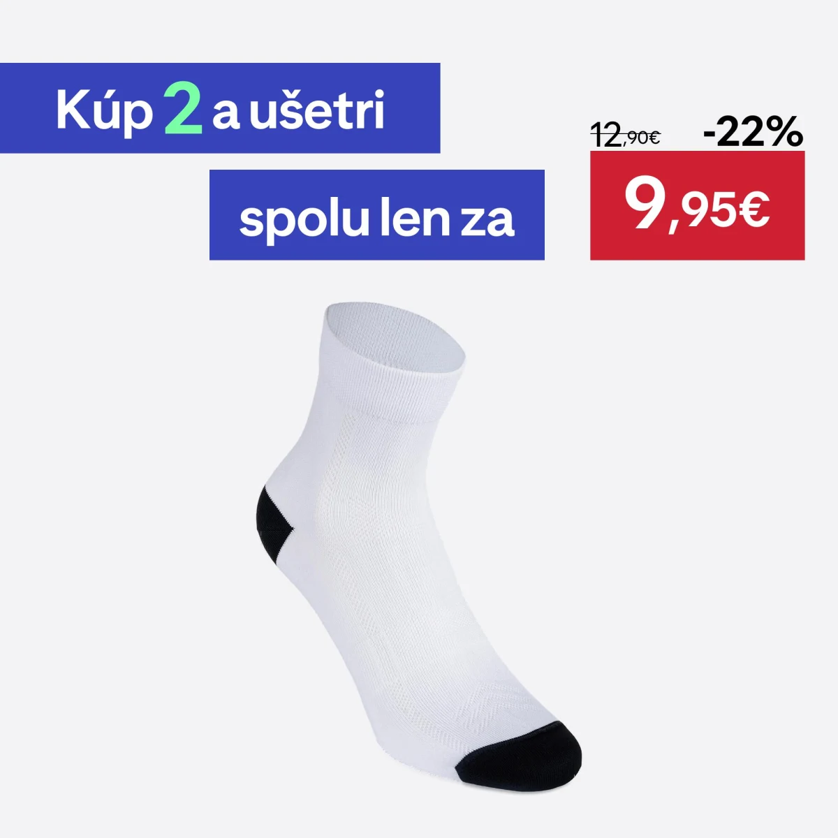 VAN RYSEL Cyklistické ponožky 500 biele 39-42 · záber 1