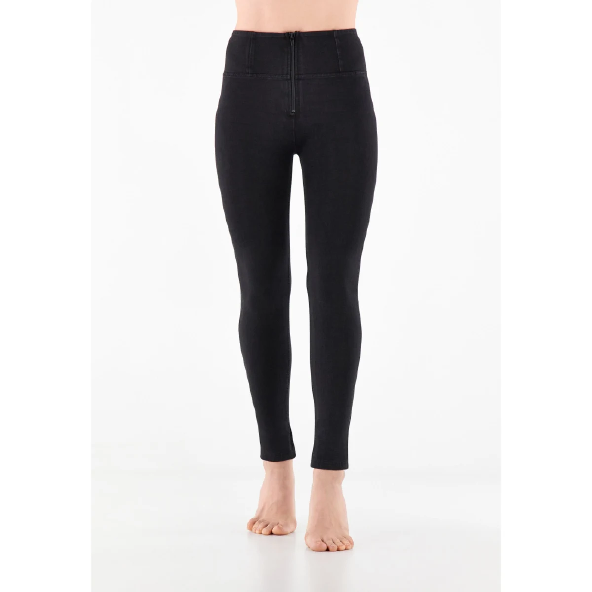 Női jeggings nadrág FREDDY WR.UP® skinny high waist push up jeggings in organic fabric-Black · záber 2