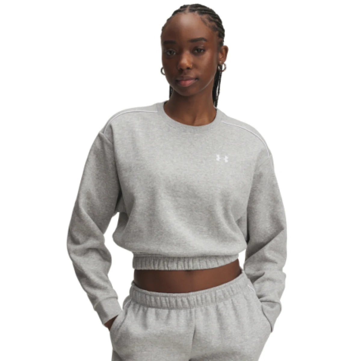 Dámská zateplená mikina UNDER ARMOUR UA Rival Fleece Piped Crew · záber 1