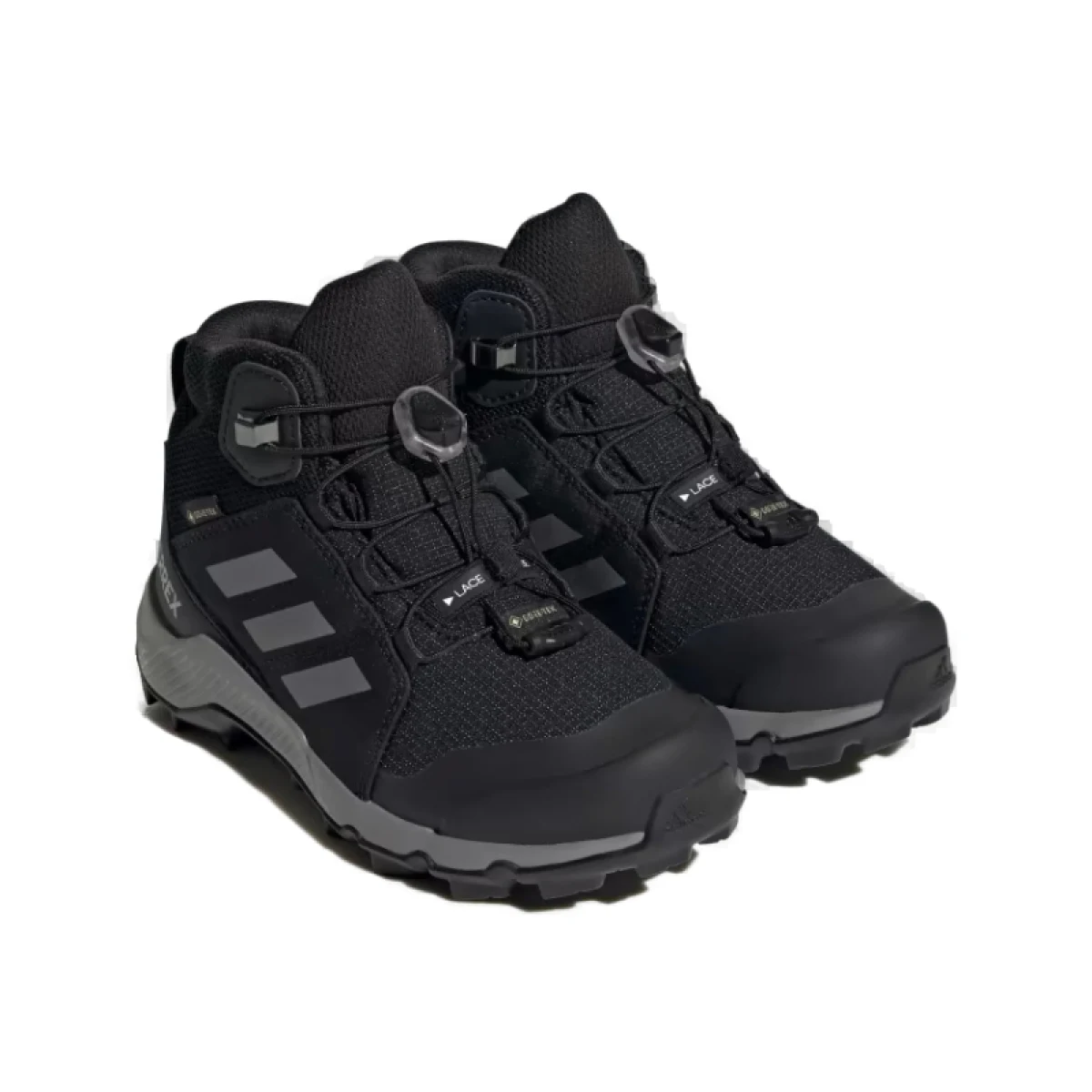 Juniorská kotníková turistická obuv ADIDAS Terrex Mid Jr GTX core black grey three core black · záber 3