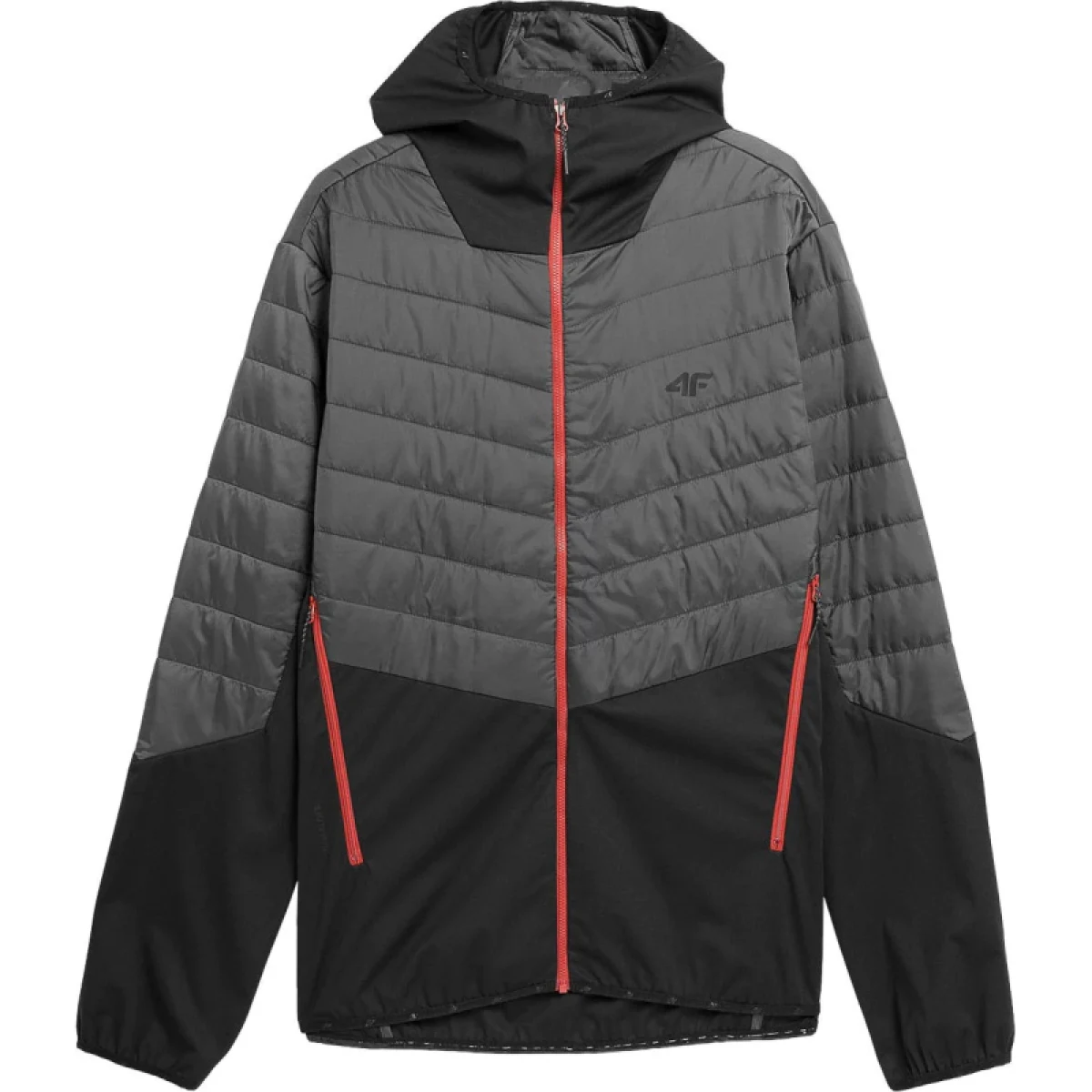 Pánská turistická bunda 4F TECHNICAL JACKET-AW23TTJAM310-22S-ANTHRACITE · záber 3