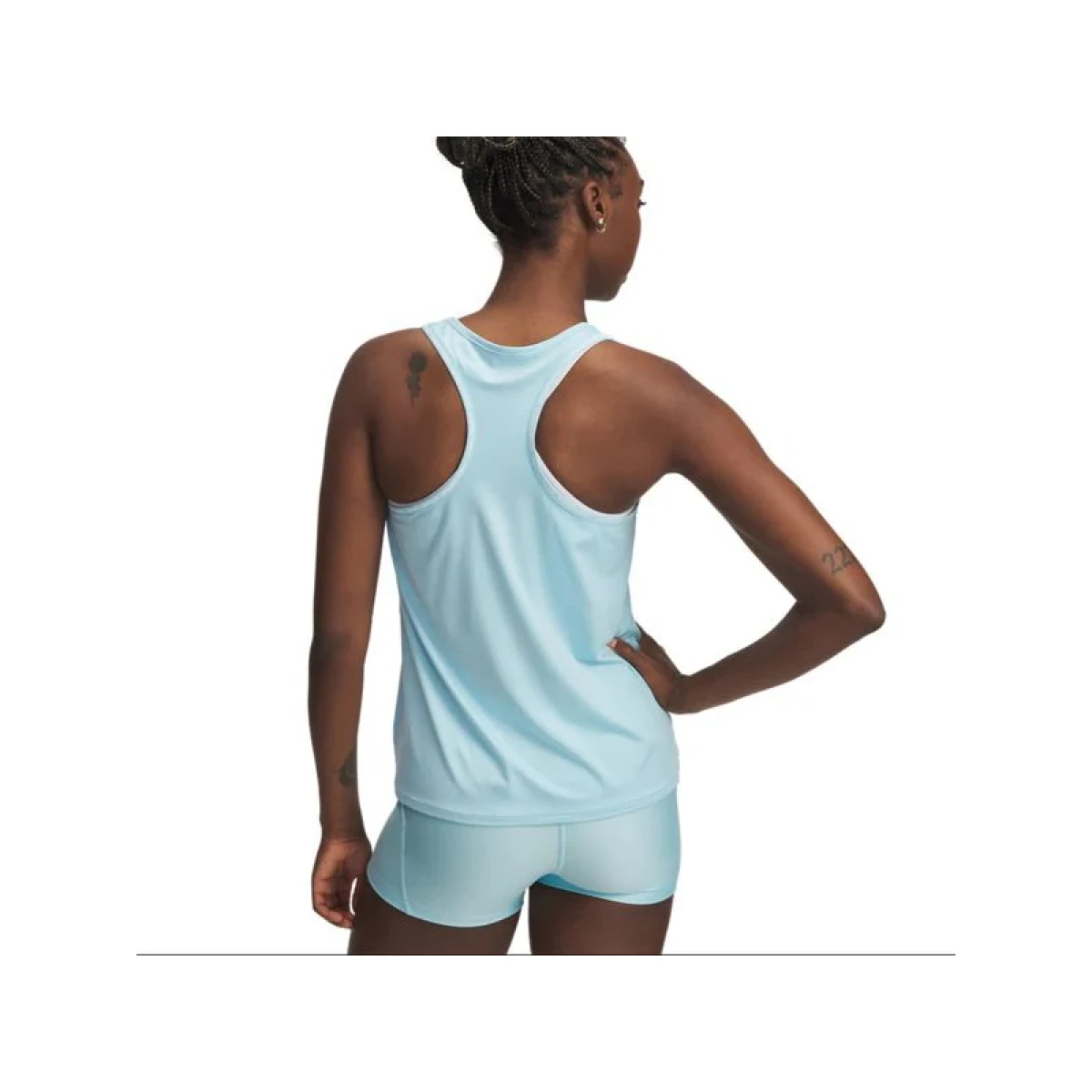 Dámské tréninkové tílko UNDER ARMOUR Tech Knockout Tank-BLU · záber 2