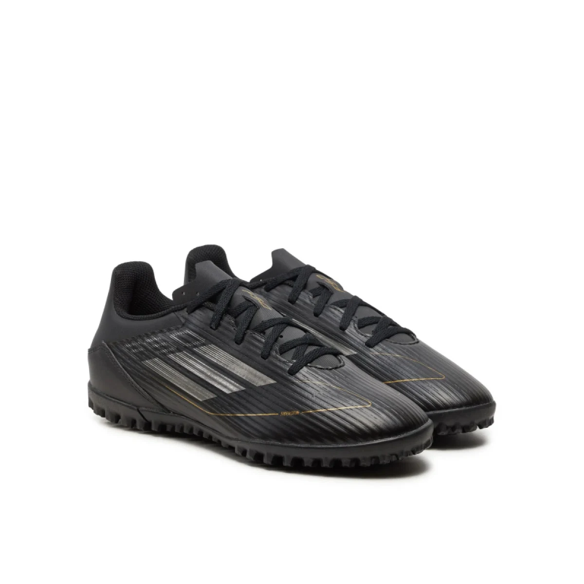 Pánské fotbalové kopačky turfy ADIDAS F50 Club M TF core black iron metallic gold metallic · záber 4
