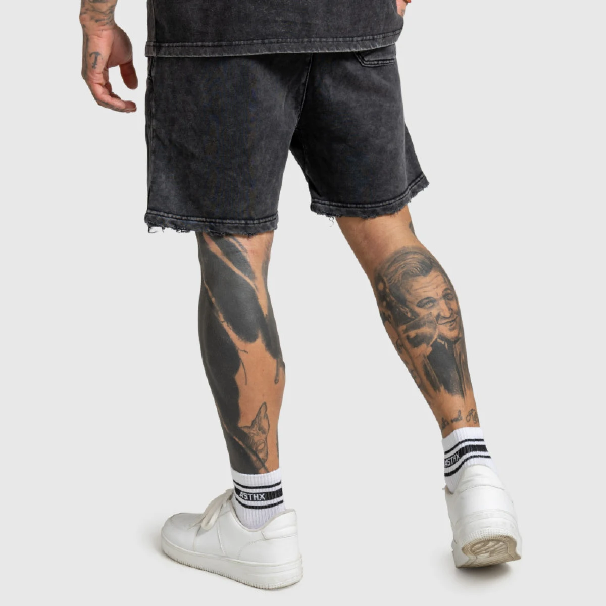 Pánské kraťasy Iron Aesthetics X Washed, černé · záber 4