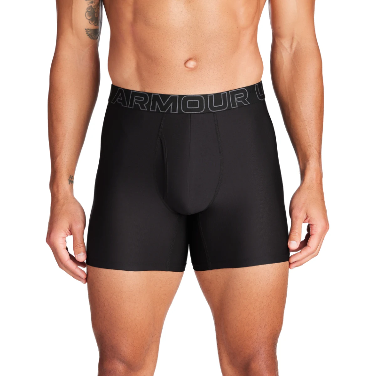 Pánské boxerky UNDER ARMOUR 3 PACK-UA PERFORMANCE TECH MESH -SOLID 6 inch-BLK · záber 2
