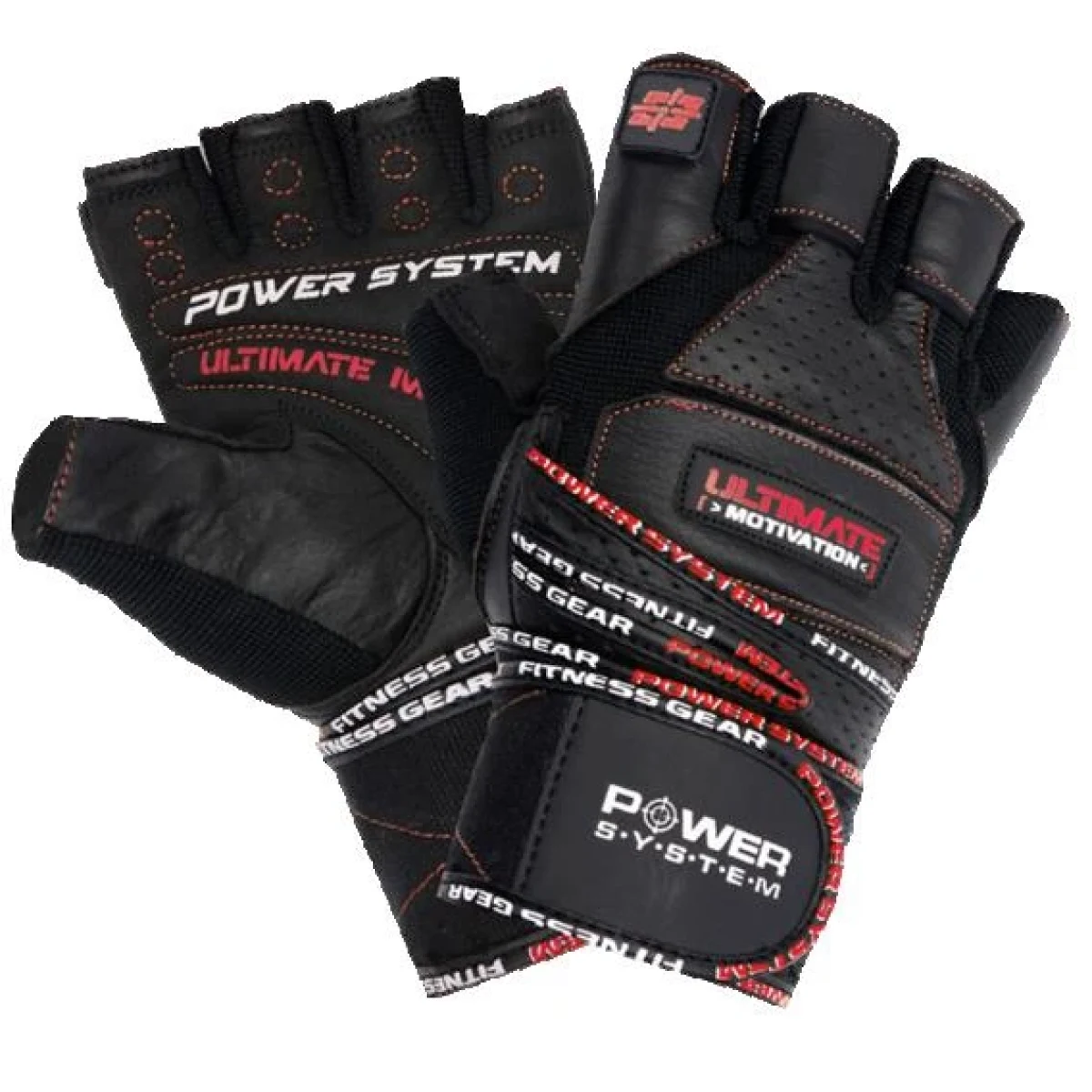 Power System Fitness rukavice ULTIMATE MOTIVATION - Velikost: S | Barva: žltá · záber 1