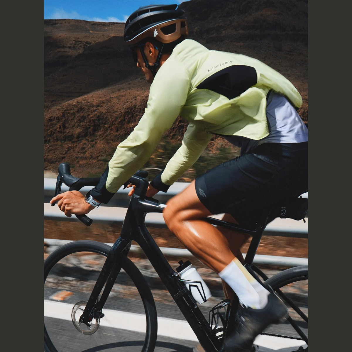Cyklistická bunda pánská - žlutá · záber 1