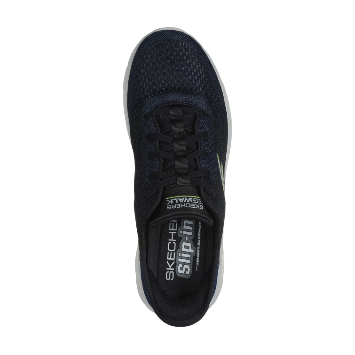 Pánská rekreační obuv SKECHERS Go Walk Flex New World Slip-Ins navy lime · záber 4
