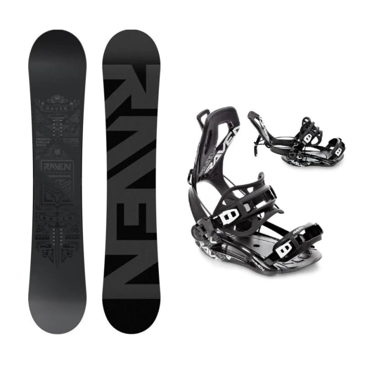 Raven Solid steel snowboard + Raven Fastec FT360 black vázání + sleva 400,- na příslušenství · záber 1