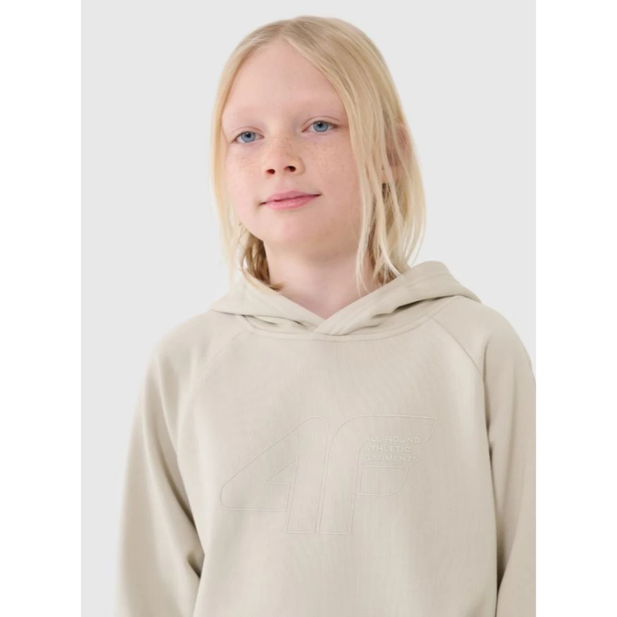 Chlapecká mikina s kapucí 4F JUNIOR SWEATSHIRT M1712-12S-CREME · záber 4