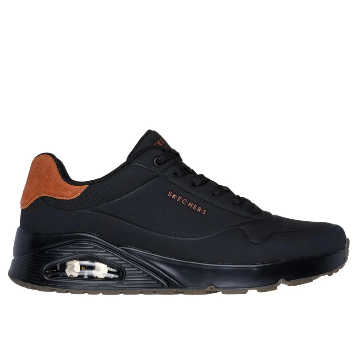Pánská rekreační obuv SKECHERS Uno Suited On Air M black chestnut · záber 2