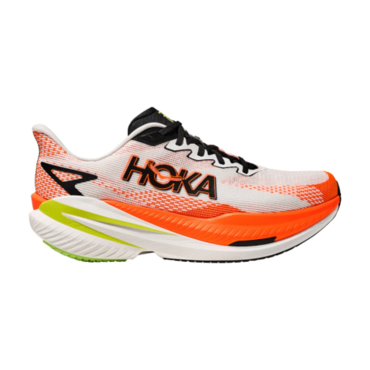 Pánska bežecká obuv HOKA Mach X 3 M white neon tangerine · záber 1