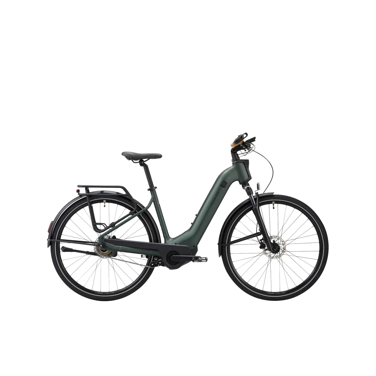 ROCKRIDER Trekingový elektrobicykel E-ACTV 900 Owuru nízky rám zelený S · záber 2