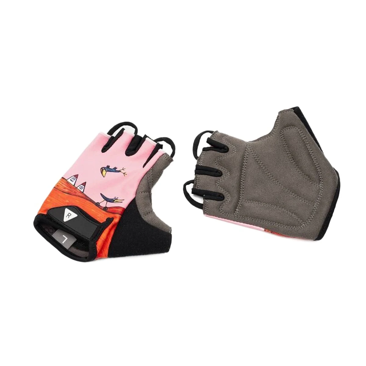 Dievčenské cyklistické rukavice RASCAL Kids Bike Gloves, pink · záber 3