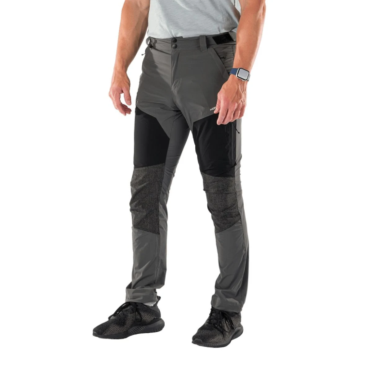 Pánske turistické nohavice NORTHFINDER SILVESTRE-411greyblack · záber 2