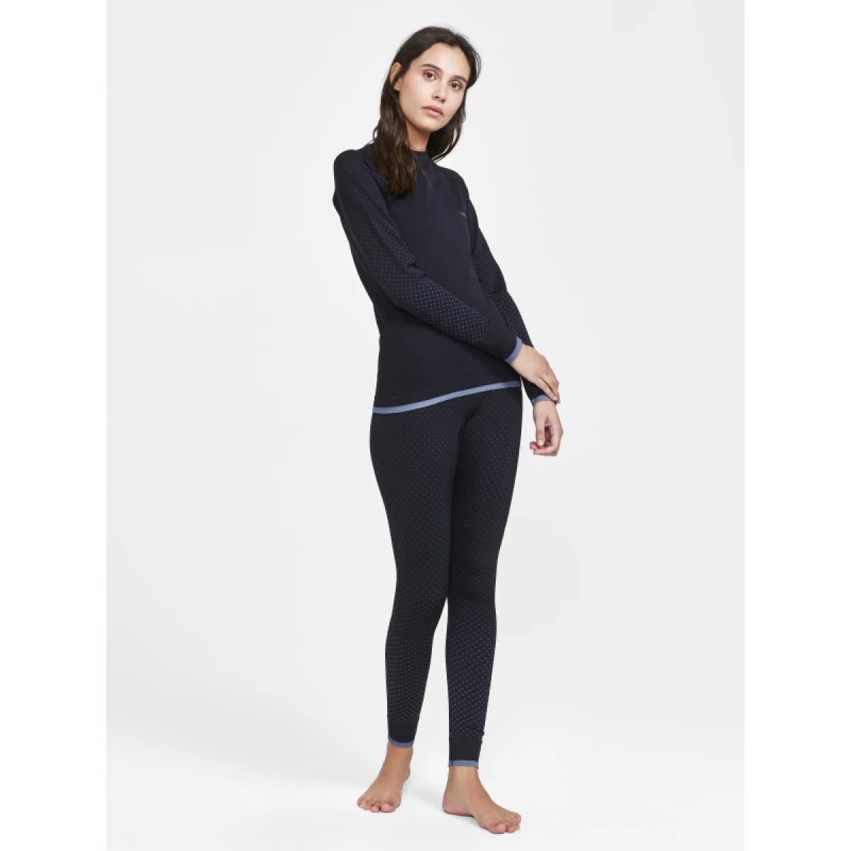 Dámské termo tričko s dlouhým rukávem CRAFT ADV WARM INTENSITY LS W-999000-Black · záber 4