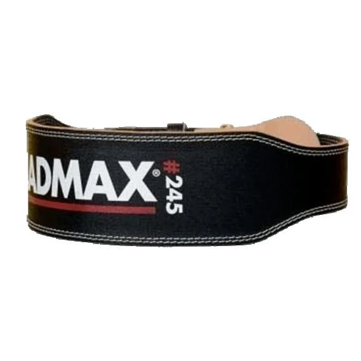 MADMAX Fitness opasek Full Leather Chocolate Brown - Barva: hnedá · záber 1