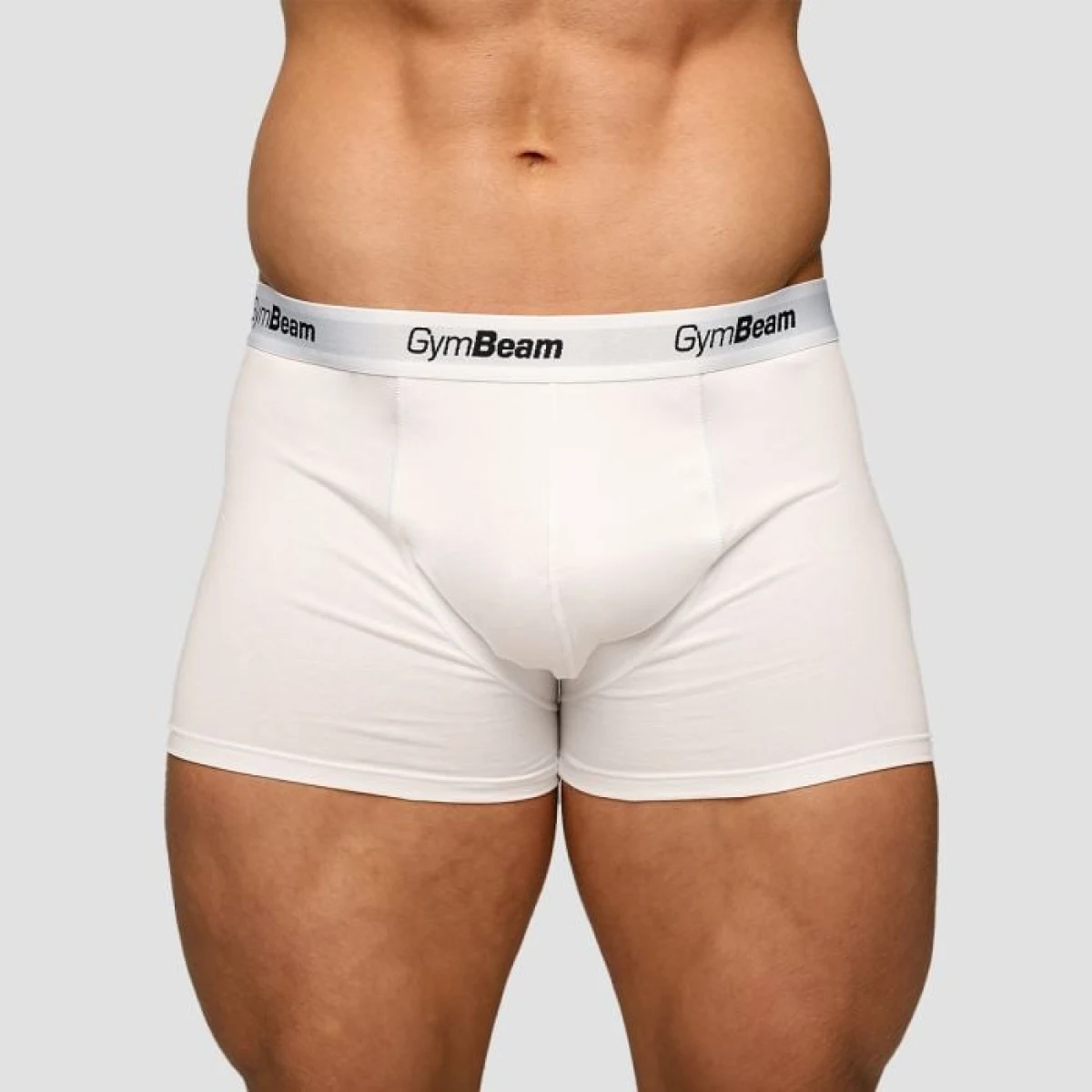 GymBeam Pánske boxerky Essentials 3Pack White LL · záber 3