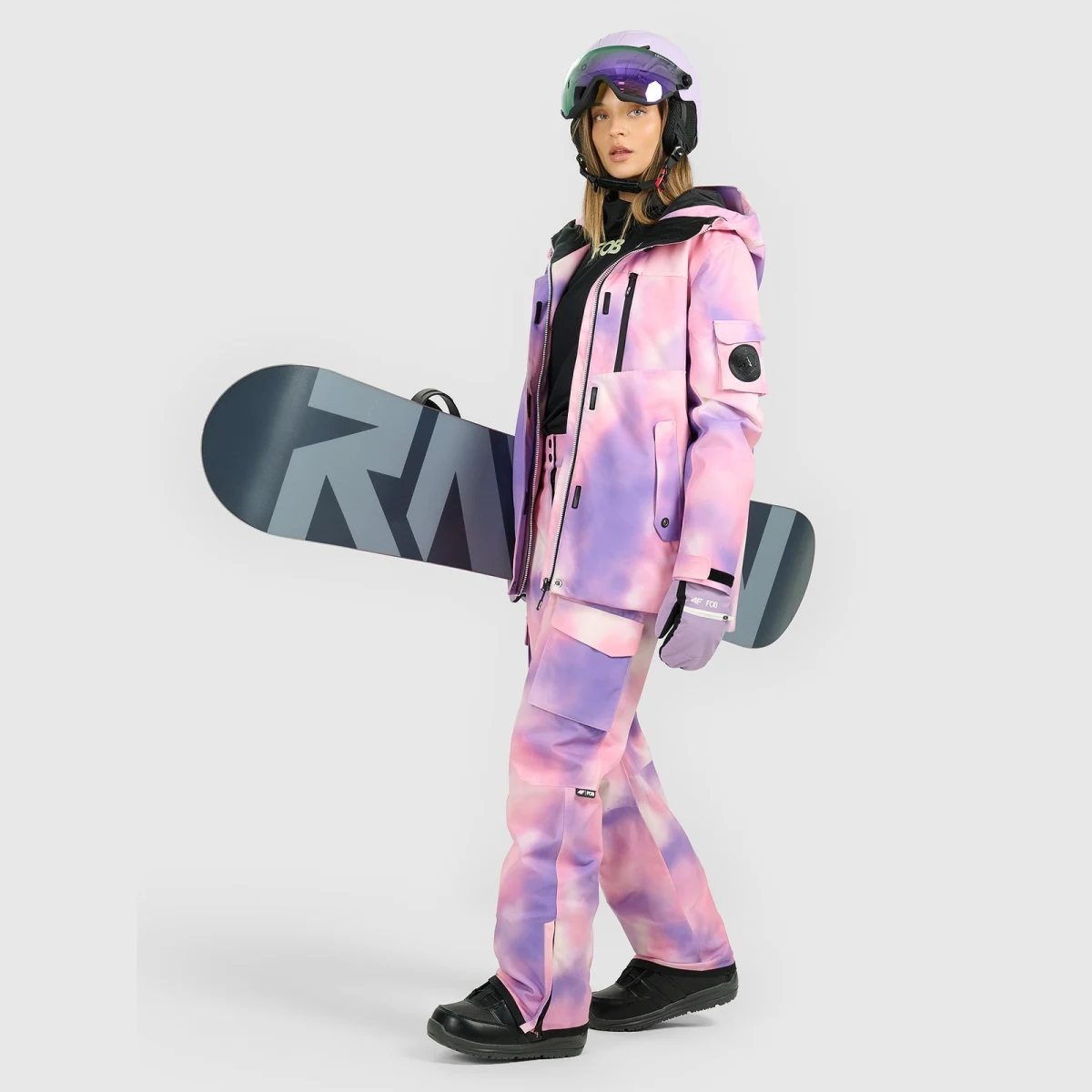 Dámské snowboardové kalhoty membrána 15000 - multicolor · záber 1