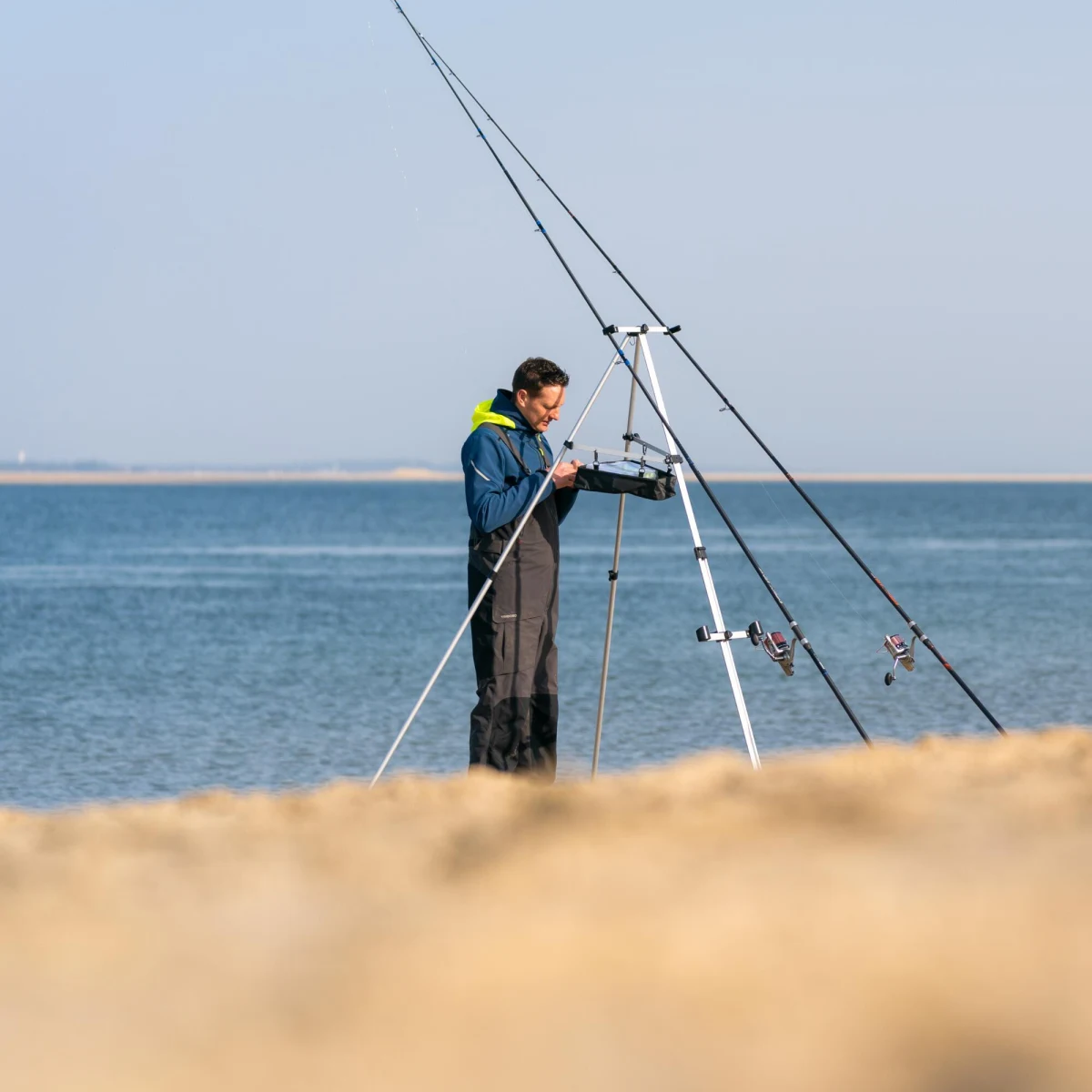 CAPERLAN Rybárska trojnožka na surfcasting bez · záber 2