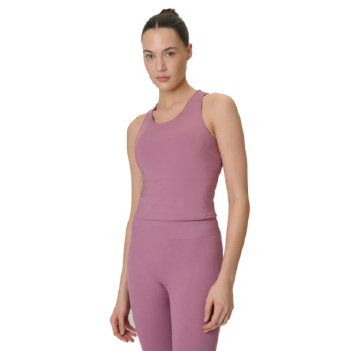 Dámske tréningové tričko bez rukávov 4F SLEEVELESS FNK F0769-65S-PALE CORAL · záber 1