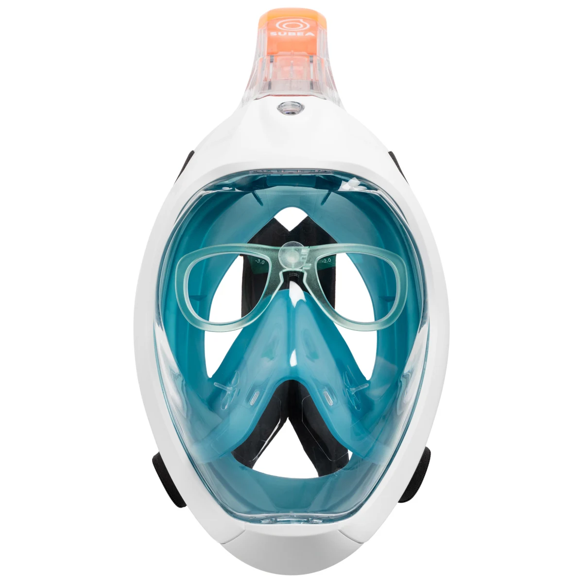 DECATHLON Korekčné sklíčko pravé na krátkozrakosť do masky Easybreath mätovozelené 0 · záber 2