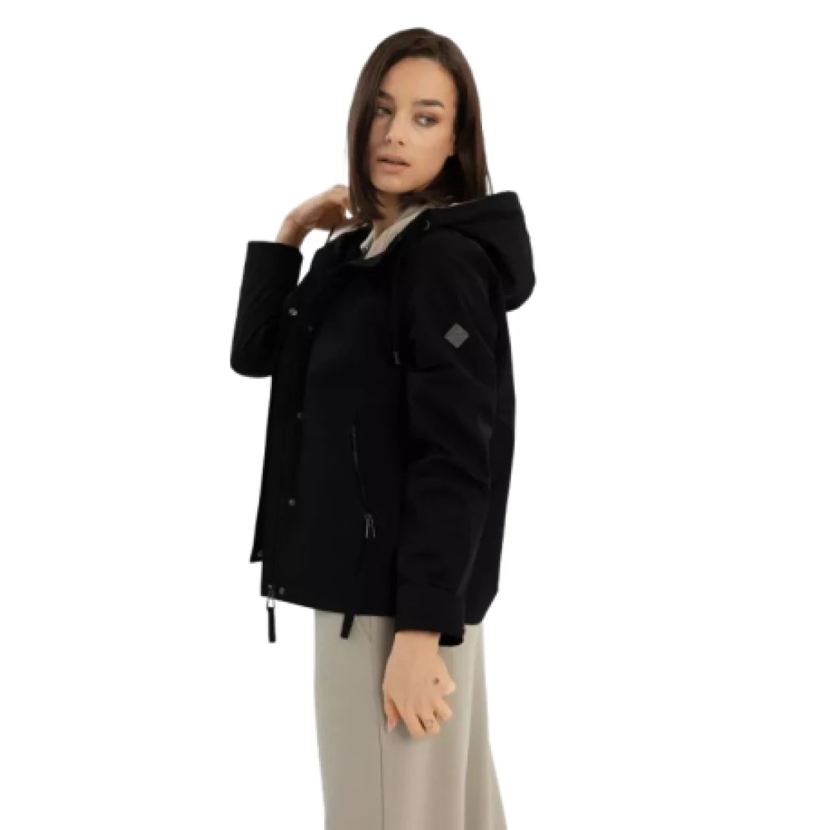 Dámska bunda s kapucňou VOLCANO J-LAGUSTI-BLACK · záber 1