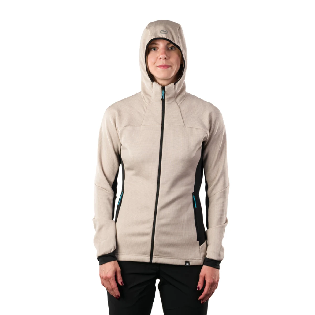 Dámská turistická fleece mikina s kapucí NORTHFINDER RHIANNA-502beige · záber 3