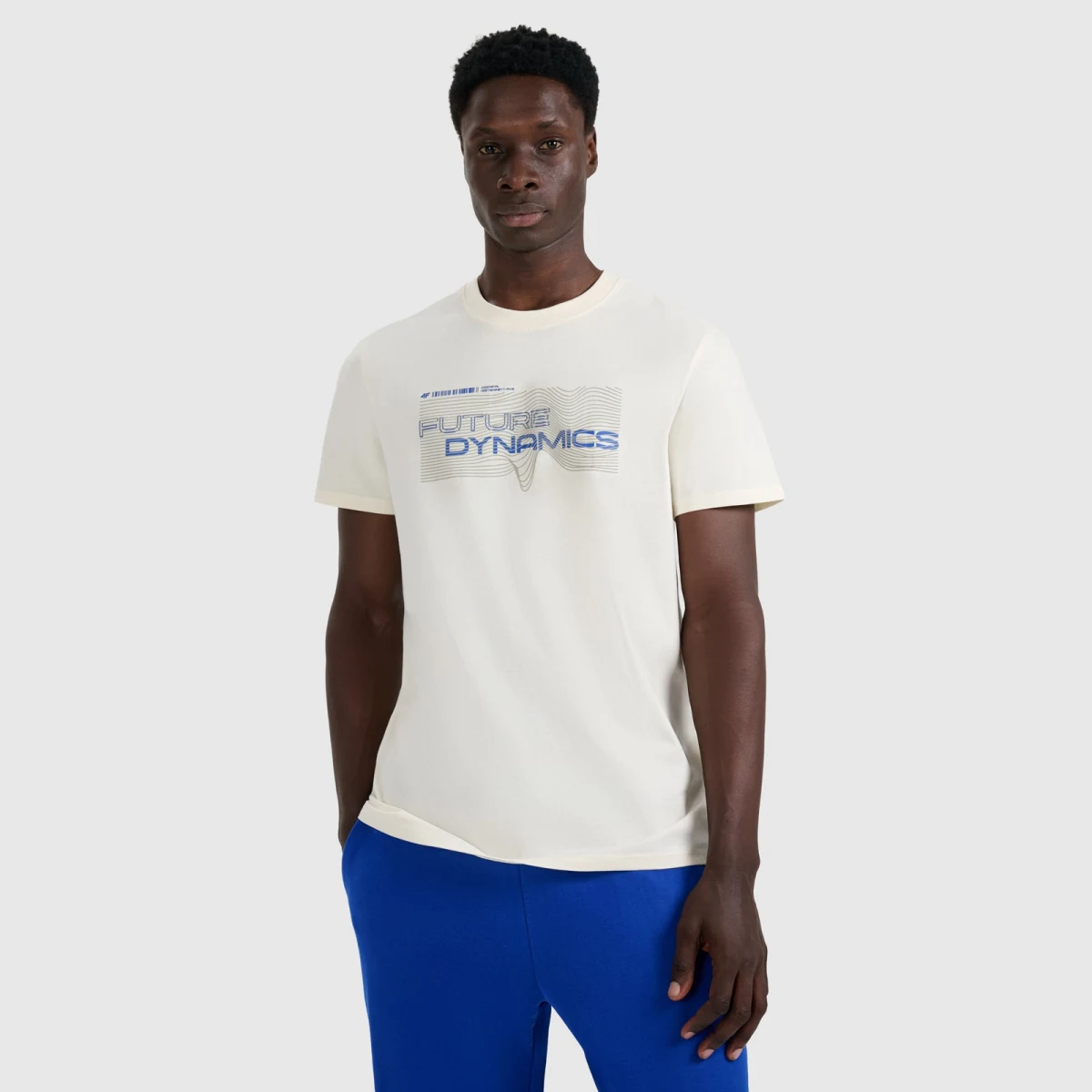 T-shirt regular s potlačou pánsky - tmavomodrá · záber 3