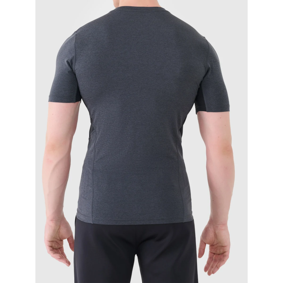 Pánské tréninkové tričko s krátkým rukávem 4F TSHIRT FNK M2141-22M-ANTHRACITE MELANGE · záber 3