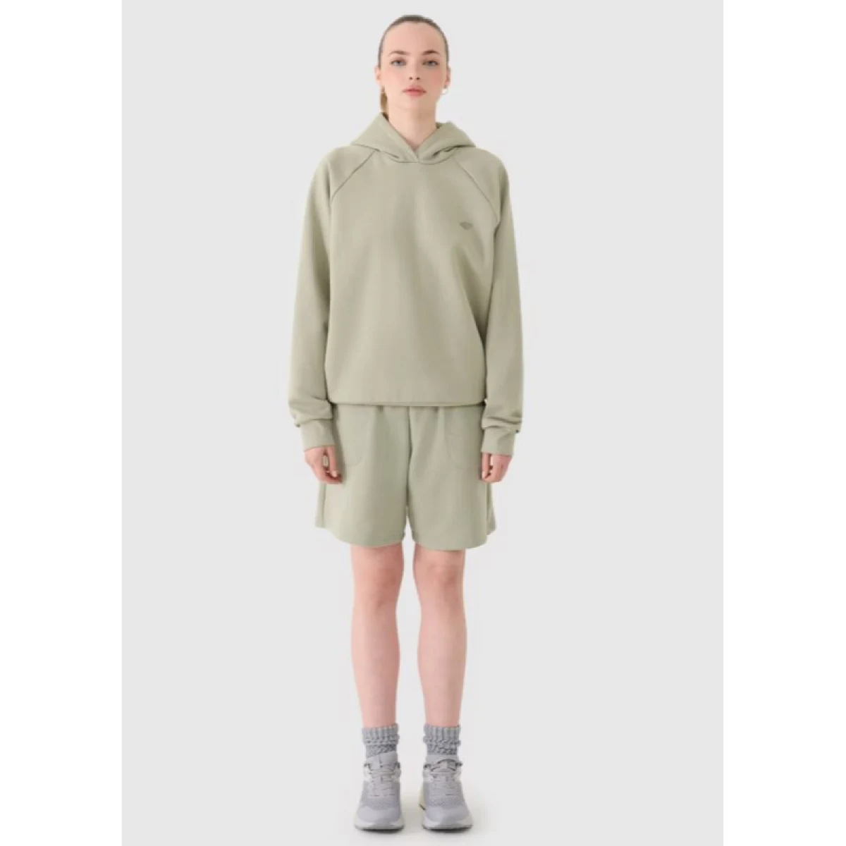 Teplákové kraťasy 4F SHORTS CAS U544-44S-OLIVE · záber 4