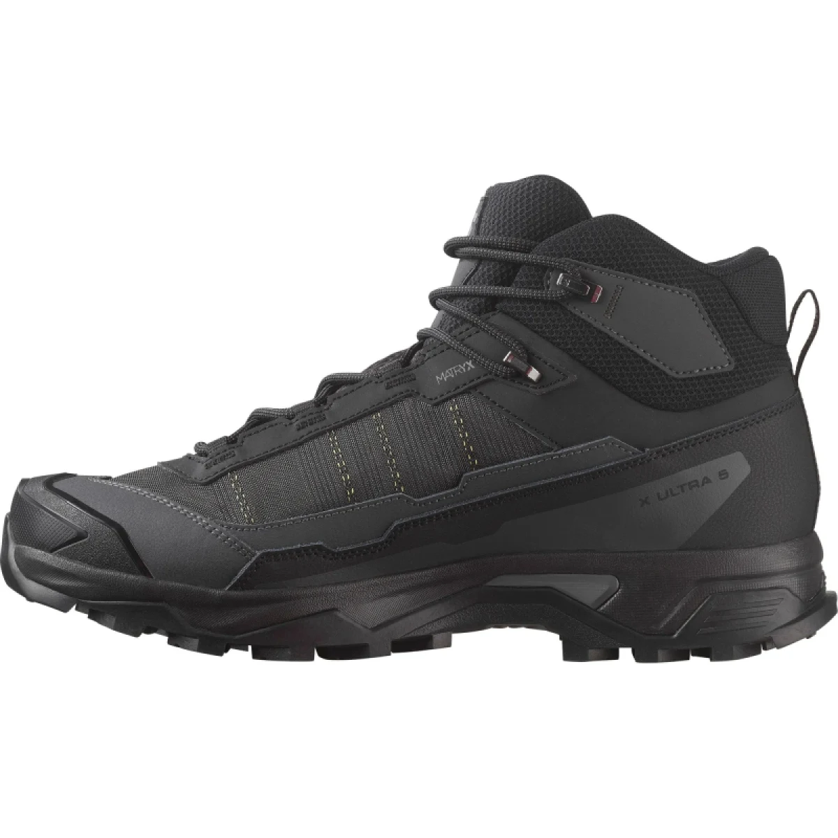 Pánska členková turistická obuv SALOMON X Ultra 5 Mid GTX M black asphalt castlerock · záber 2