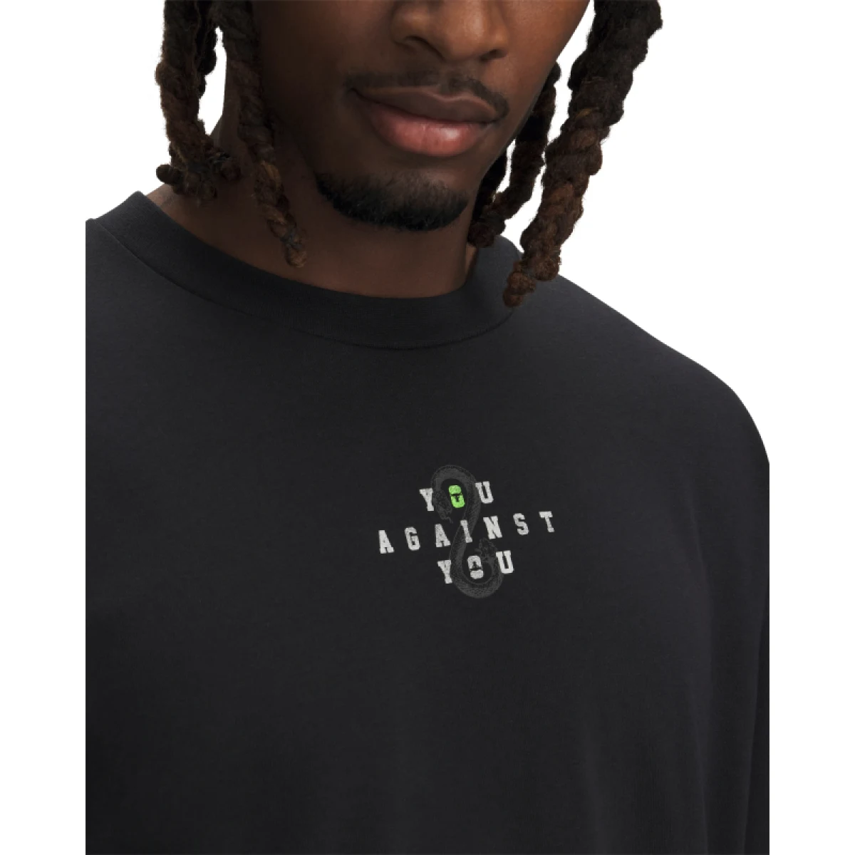 Pánské tričko s krátkým rukávem UNDER ARMOUR PROJECT ROCK Hwt SS-BLK · záber 3