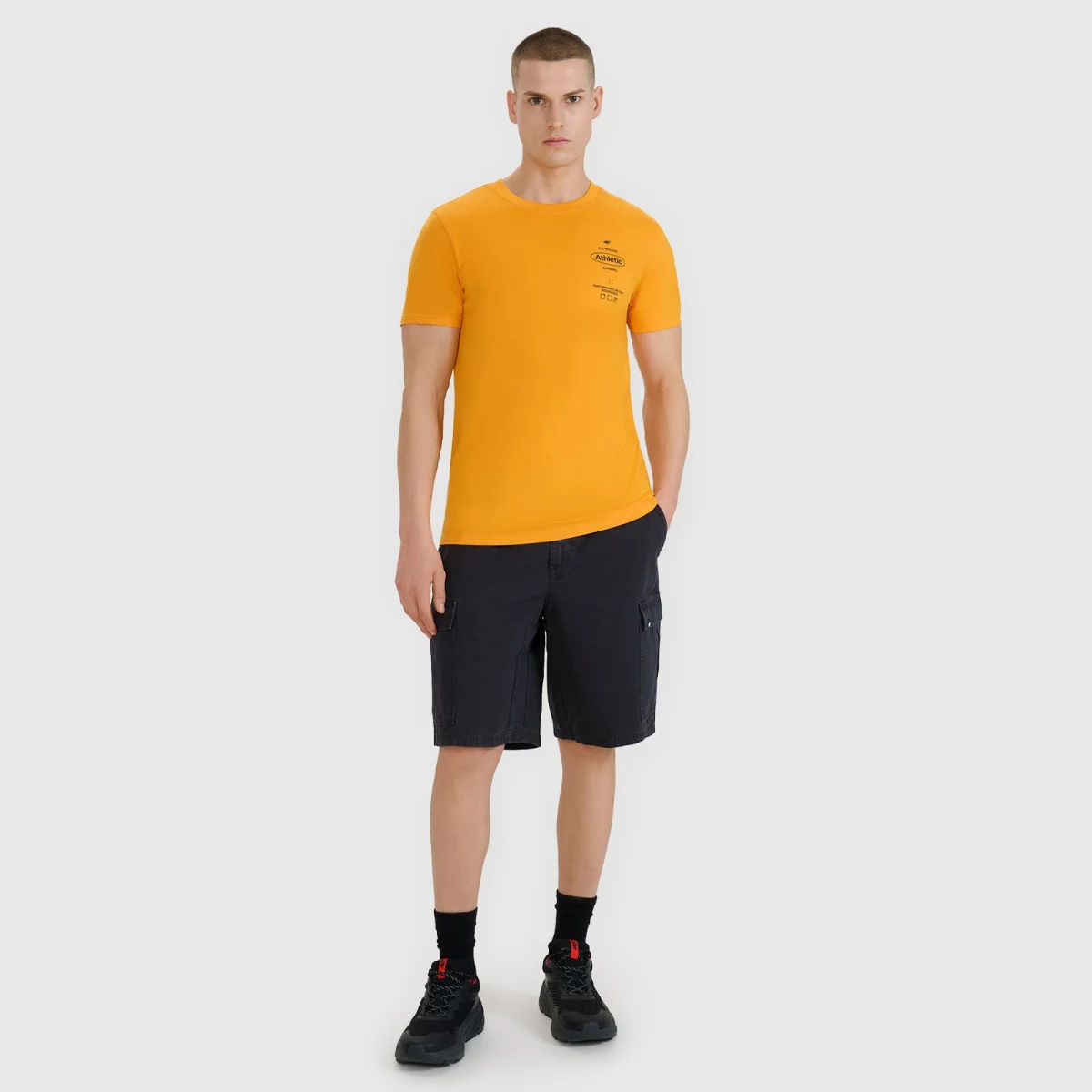 Pánské šortky casual cargo - černé · záber 1