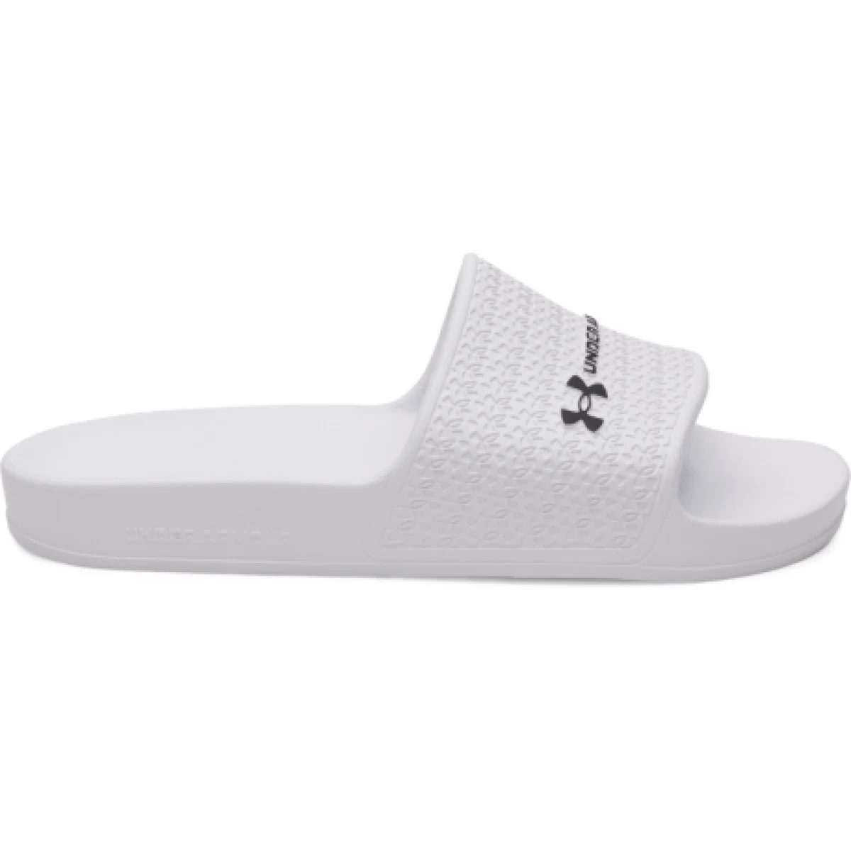 Női papucsok (strandcipők) UNDER ARMOUR UA ARMR SLIDE LITE W white white black · záber 1