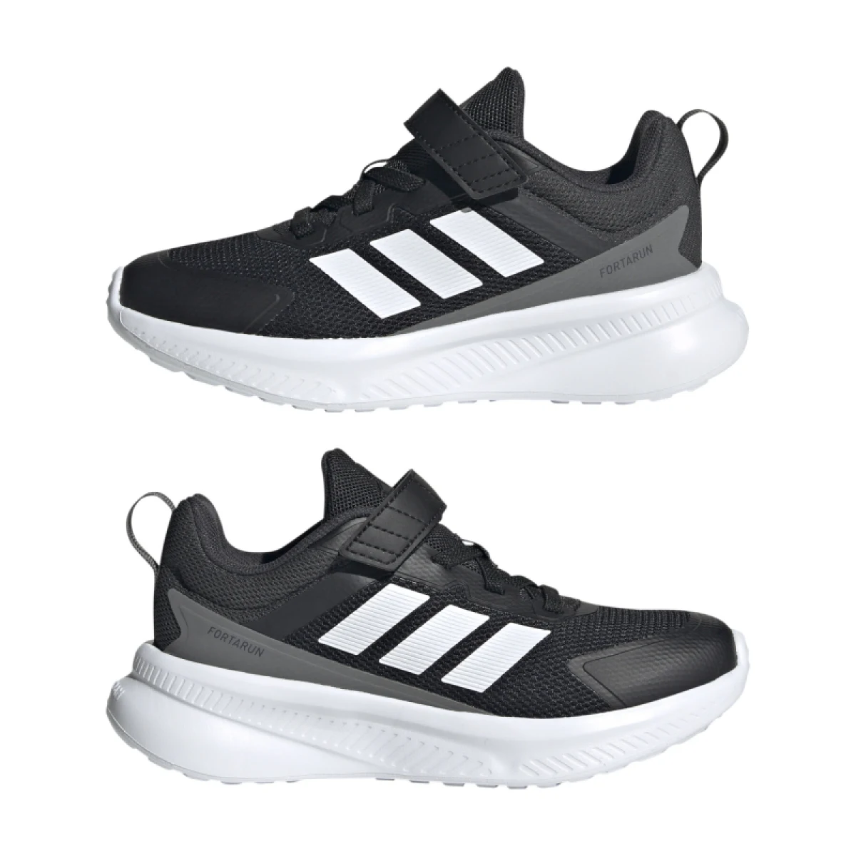 Detská športová obuv (tréningová) ADIDAS FortaRun 4.0 K core black cloud white carbon · záber 4
