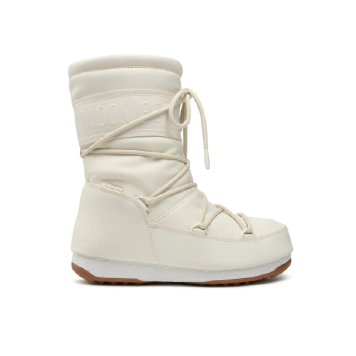 Dámske vysoké zimné topánky MOON BOOT MID RUBBER, 003 cream · záber 1
