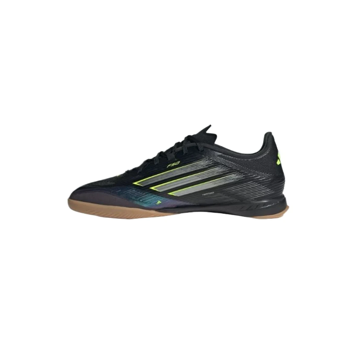 Pánske futbalové kopačky halové ADIDAS F50 League M IC core black iron metallic lucid lemon · záber 3