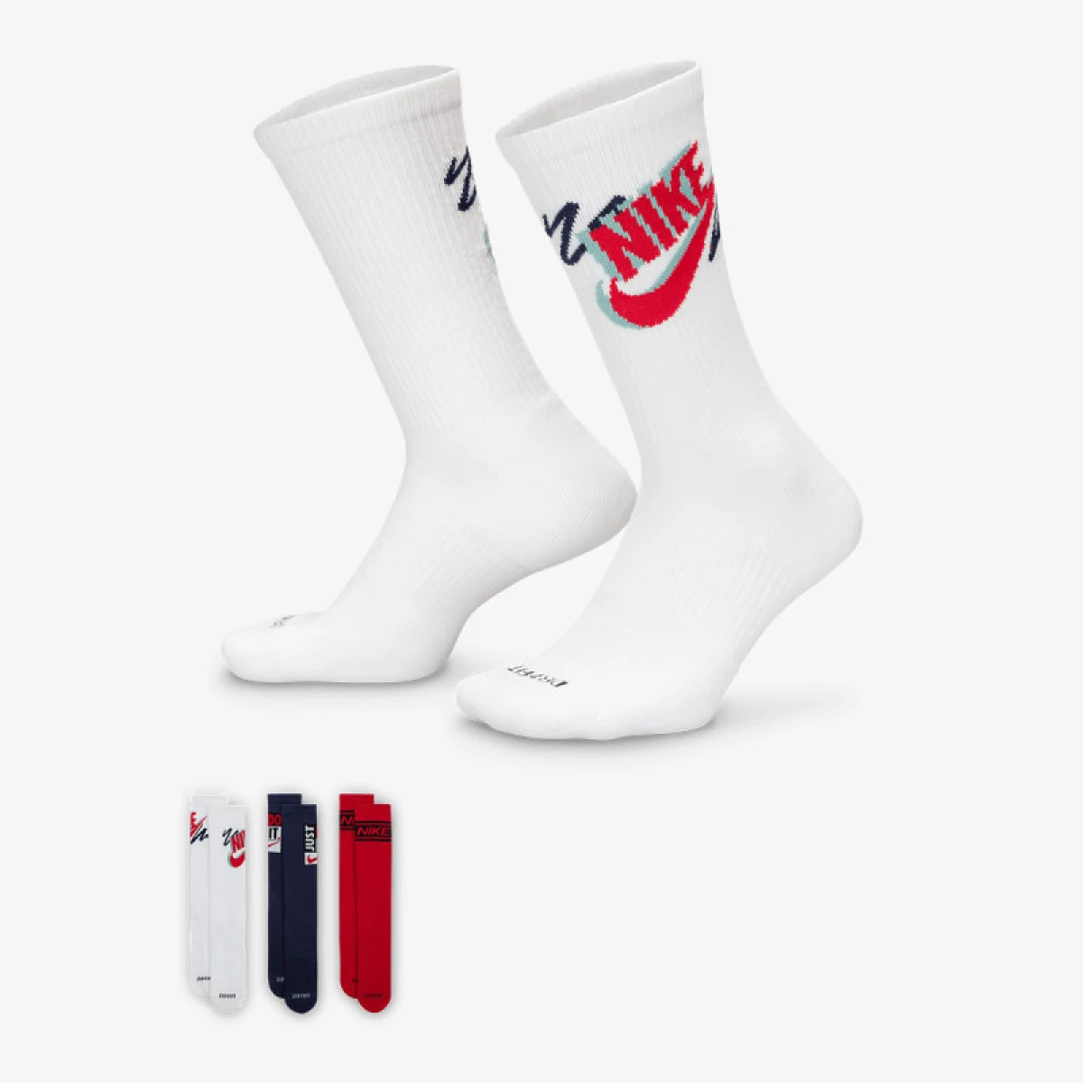 Ponožky NIKE 3PACK-U NK ED PLS CREW 3PR SPORT 144 · záber 2