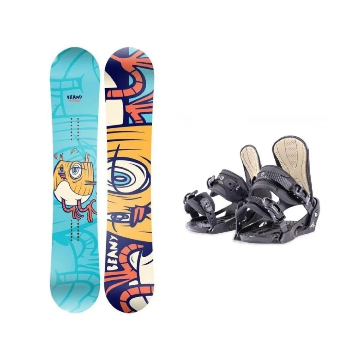 Beany MAD CHICK dětský snowboard + Beany Junior vázání · záber 1