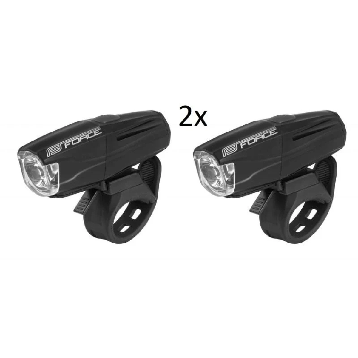 Set 2x Force Světlo přední SHARK 500LM USB, černé · záber 1