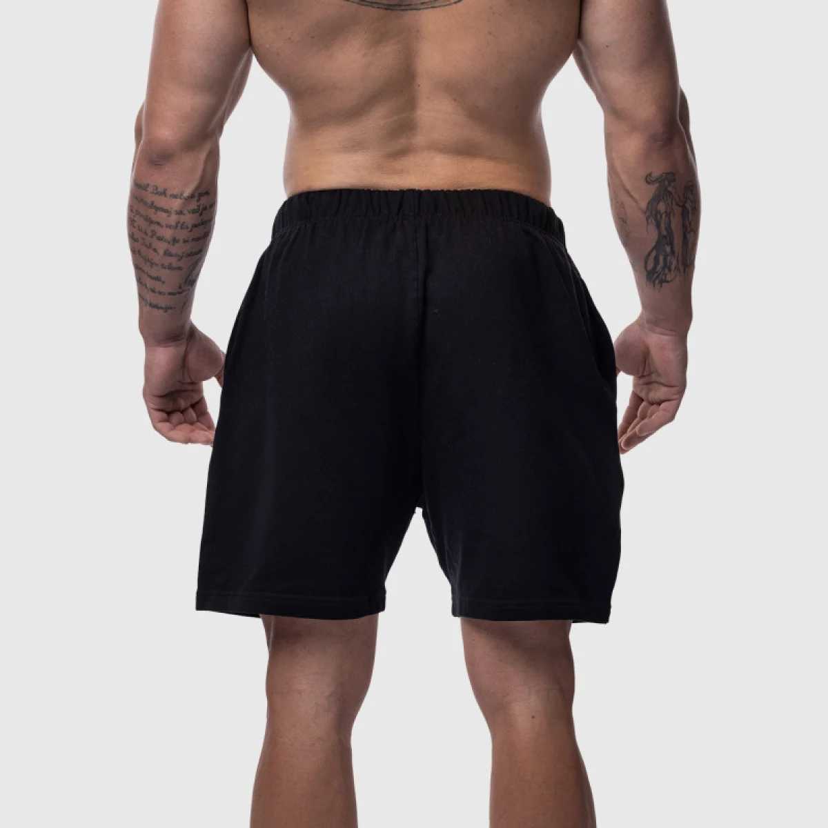 Pánské bavlněné šortky Iron Aesthetics Ambition, černé · záber 4