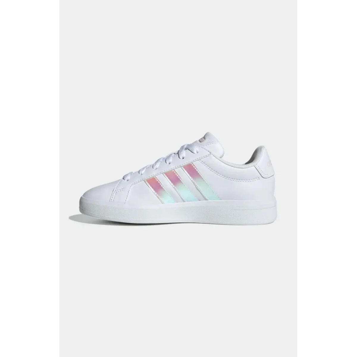 Dievčenská rekreačná obuv ADIDAS Grand Court 3.0 Jr cloud white iridescent almost pink · záber 3