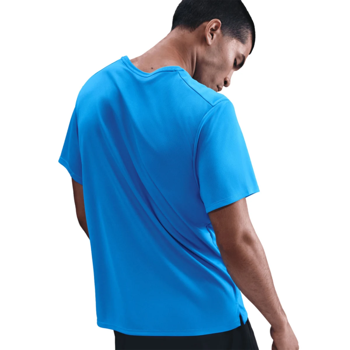 Pánske bežecké tričko s krátkym rukávom NIKE M NK DF UV MILER SS BLUE HERO REFLECTIVE SILV · záber 2