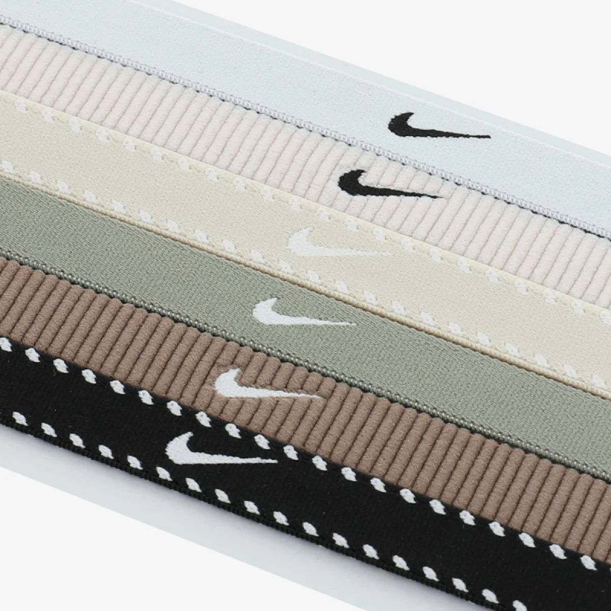 Čelenka NIKE FLEX CLASSIC HEADBANDS 6PK WHITE LIGHT ARMY BLACK · záber 4