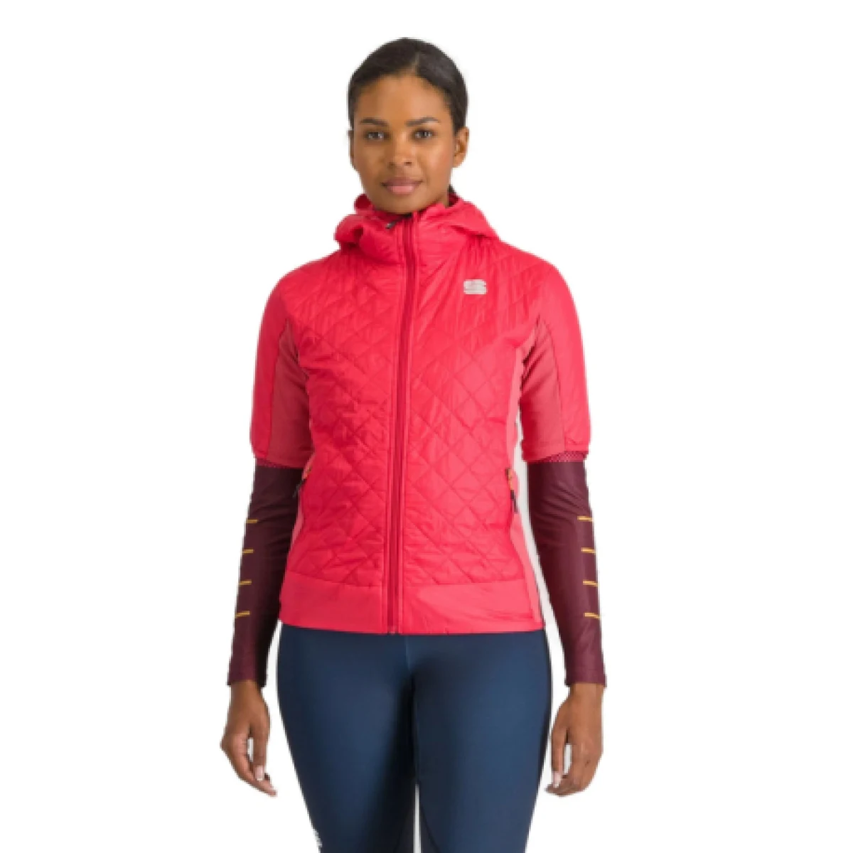Dámská běžecká bunda SPORTFUL Rythmo w puffy, raspberry raspberry · záber 1
